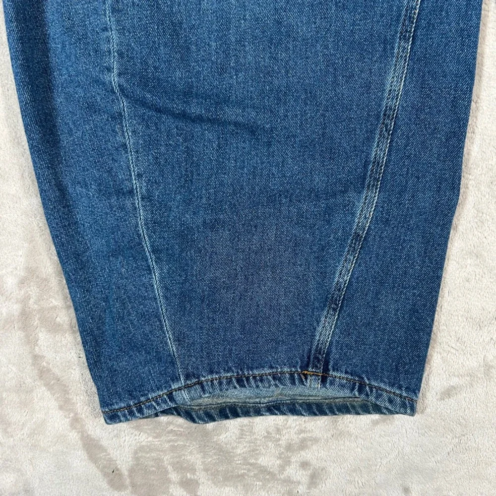 Pilcro Anthropologie The Georgia Full-Length High-Rise Barrel Jeans Womens 32P